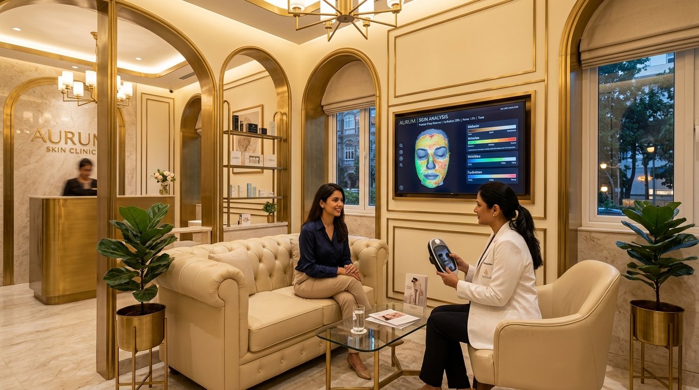 Personalized clinical aesthetic consultation at ABSOLUT AURAA Colaba