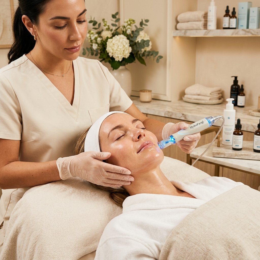 HydraFacial skin treatment session at ABSOLUT AURAA