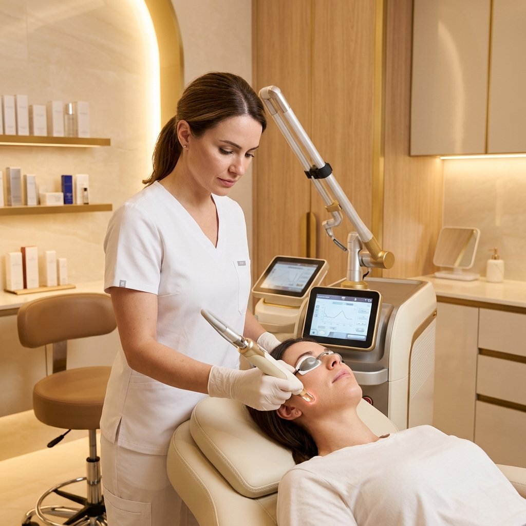 Laser skin toning procedure at ABSOLUT AURAA Colaba