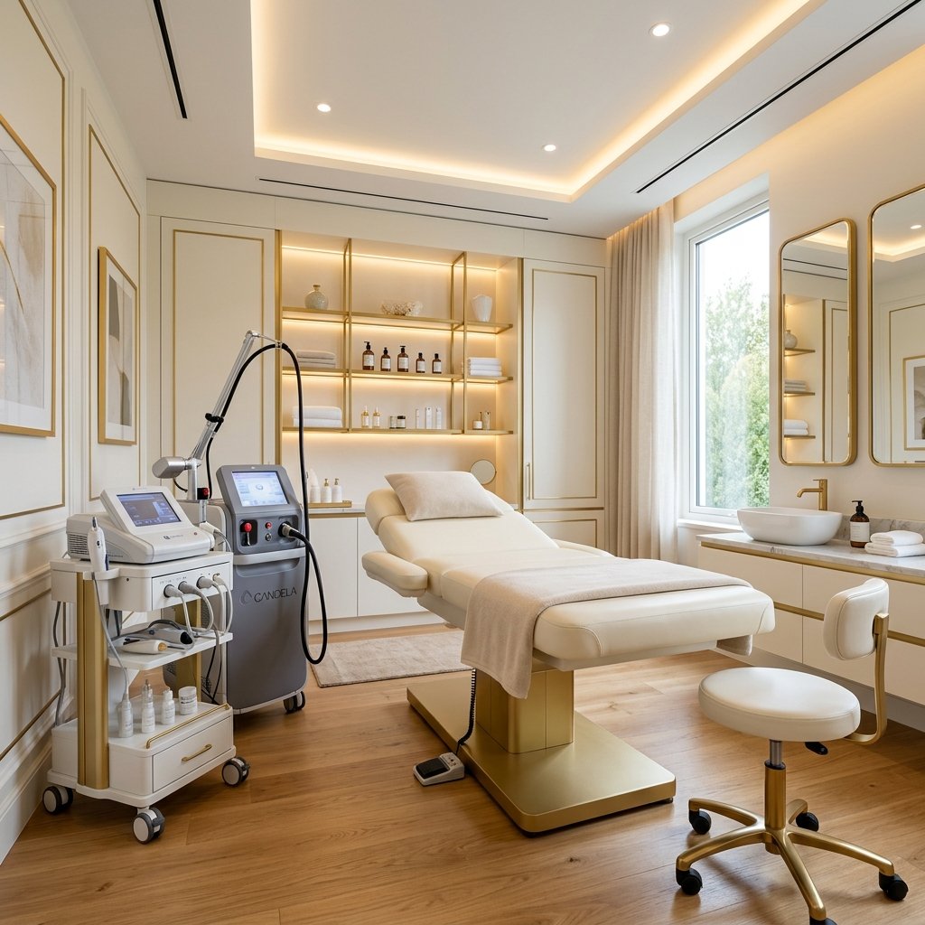 Sterile high-tech treatment room at ABSOLUT AURAA Colaba